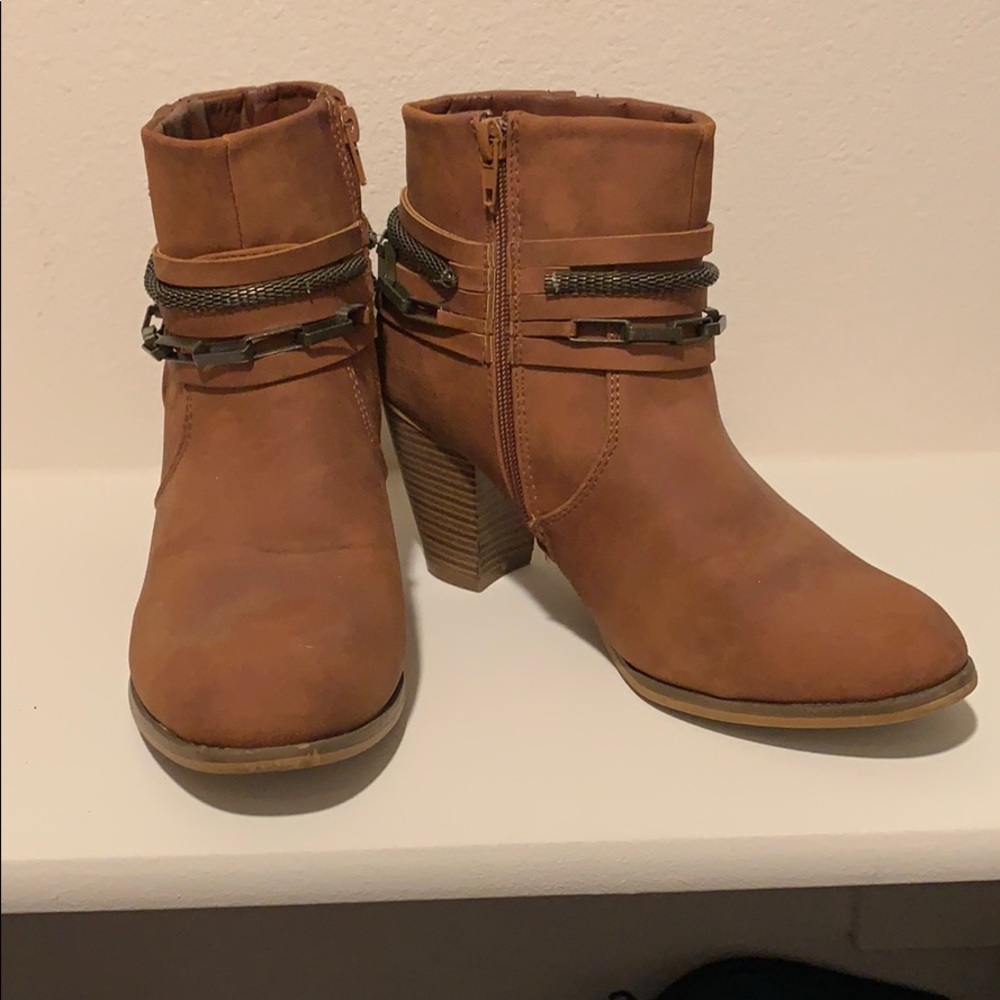 Brown booties